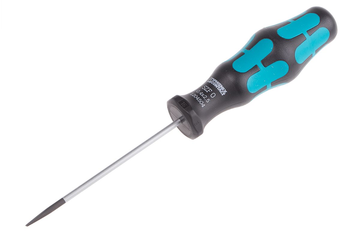 1204504 Phoenix Contact Slotted Standard Screwdriver 2.5 x 0.4 mm Tip