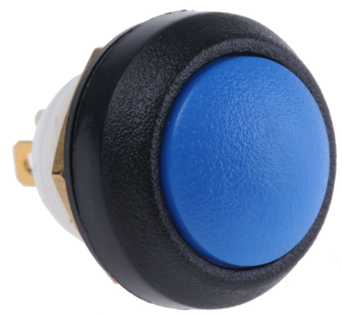 ITW Switches 48 Series Latching Miniature Push Button Switch, Panel Mount, SPST, 13.6mm Cutout, Clear LED, 48V dc, IP67
