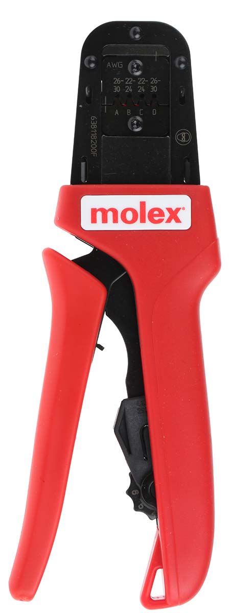 Molex PremiumGrade Crimpzange Hand z.Verwend.mit Crimp-Anschlussklemmen KK 2,54 mm, KK Crimp-Anschlussklemmen, 197 mm