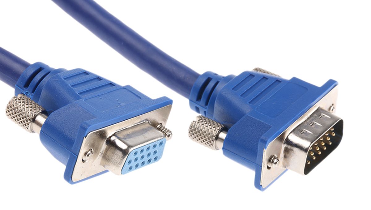 RS PRO Male VGA to Female VGA  Cable, 15m