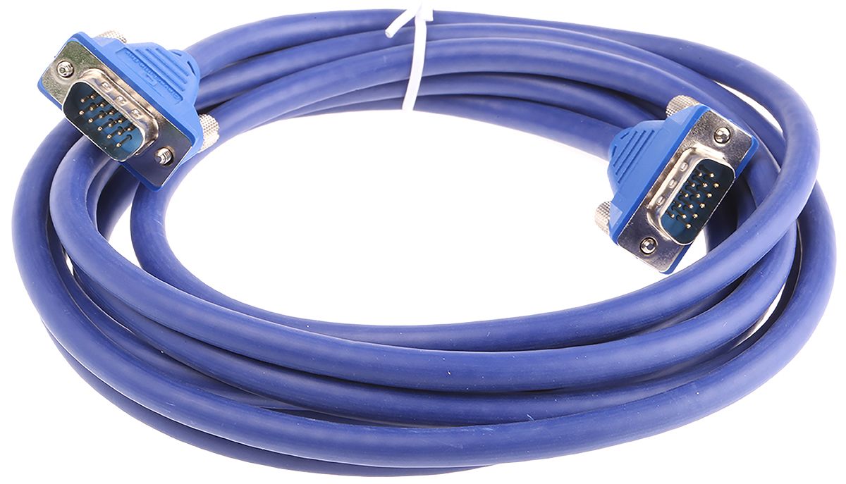 RS PRO Male VGA to Male VGA Cable, 3m
