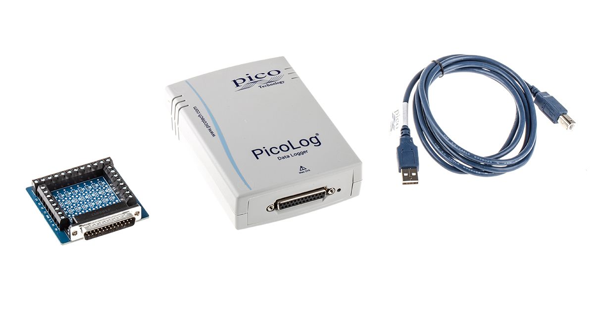 Pico Technology PicoLog 1216 Voltage Data Logger, 16 Input Channel(s), USB-Powered
