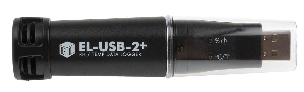 Lascar EL-USB-2+ Temperature & Humidity Data Logger, 1 Input Channel(s), Battery-Powered