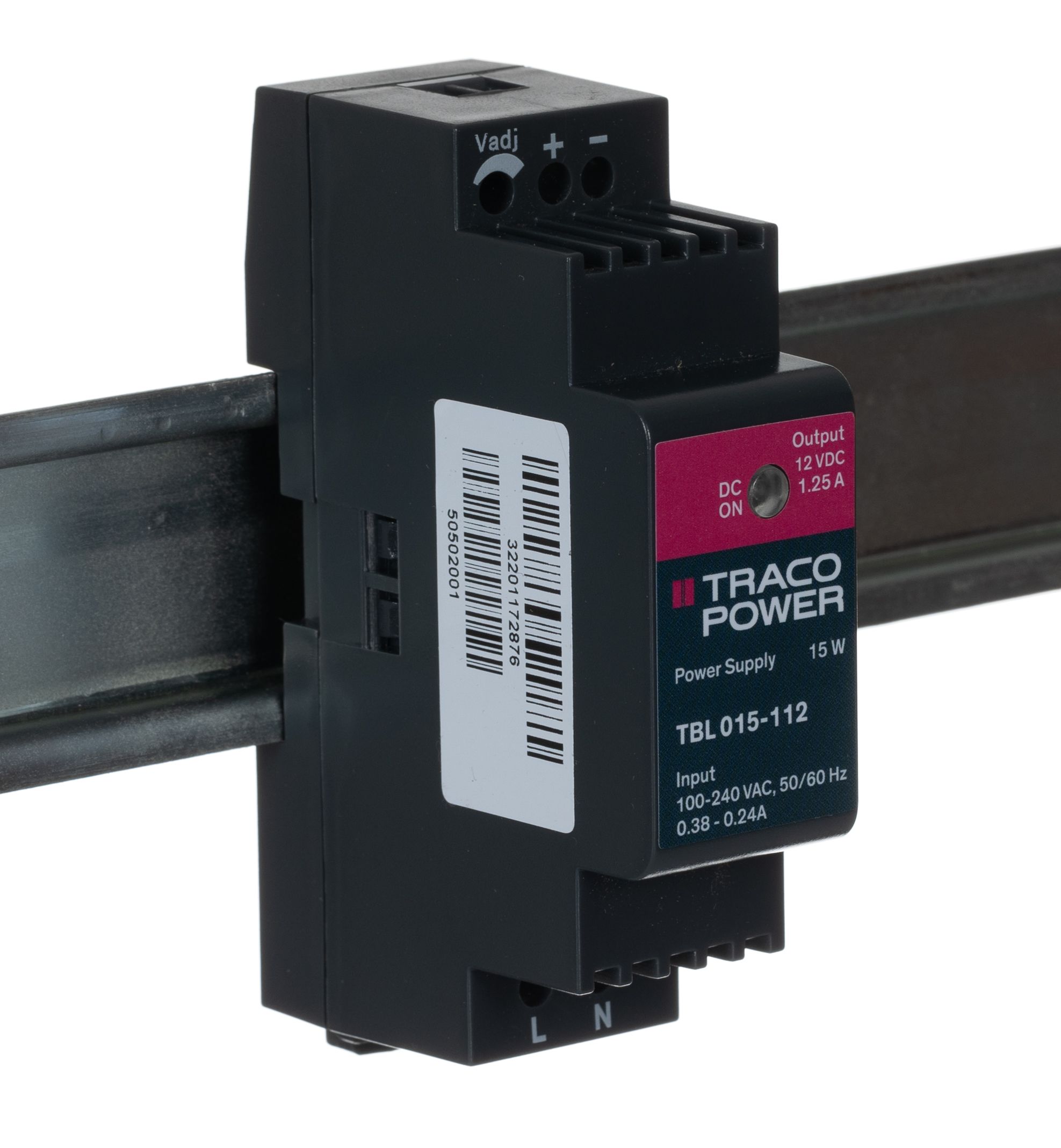 TBL 015112 TRACOPOWER TBL Switch Mode DIN Rail Power Supply, 85 →