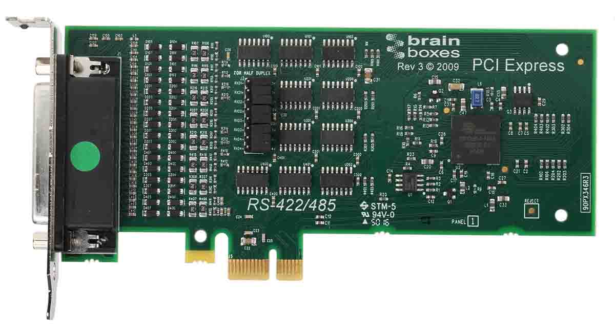 Brainboxes 4 Port PCIe RS422, RS485 Serial Card