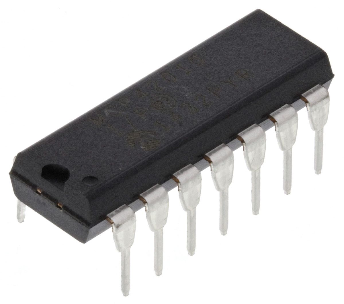 MCP42010-I/P, Digital Potentiometer 10kΩ 256-Position Linear 2-Channel Serial-SPI 14 Pin, PDIP