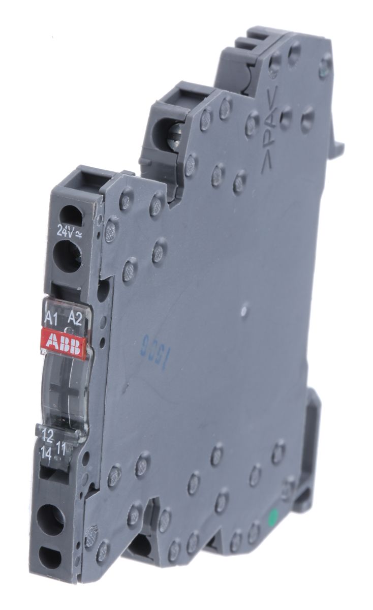 ABB DIN Rail Mount Interface Relay, 24V ac/dc Coil, SPDT