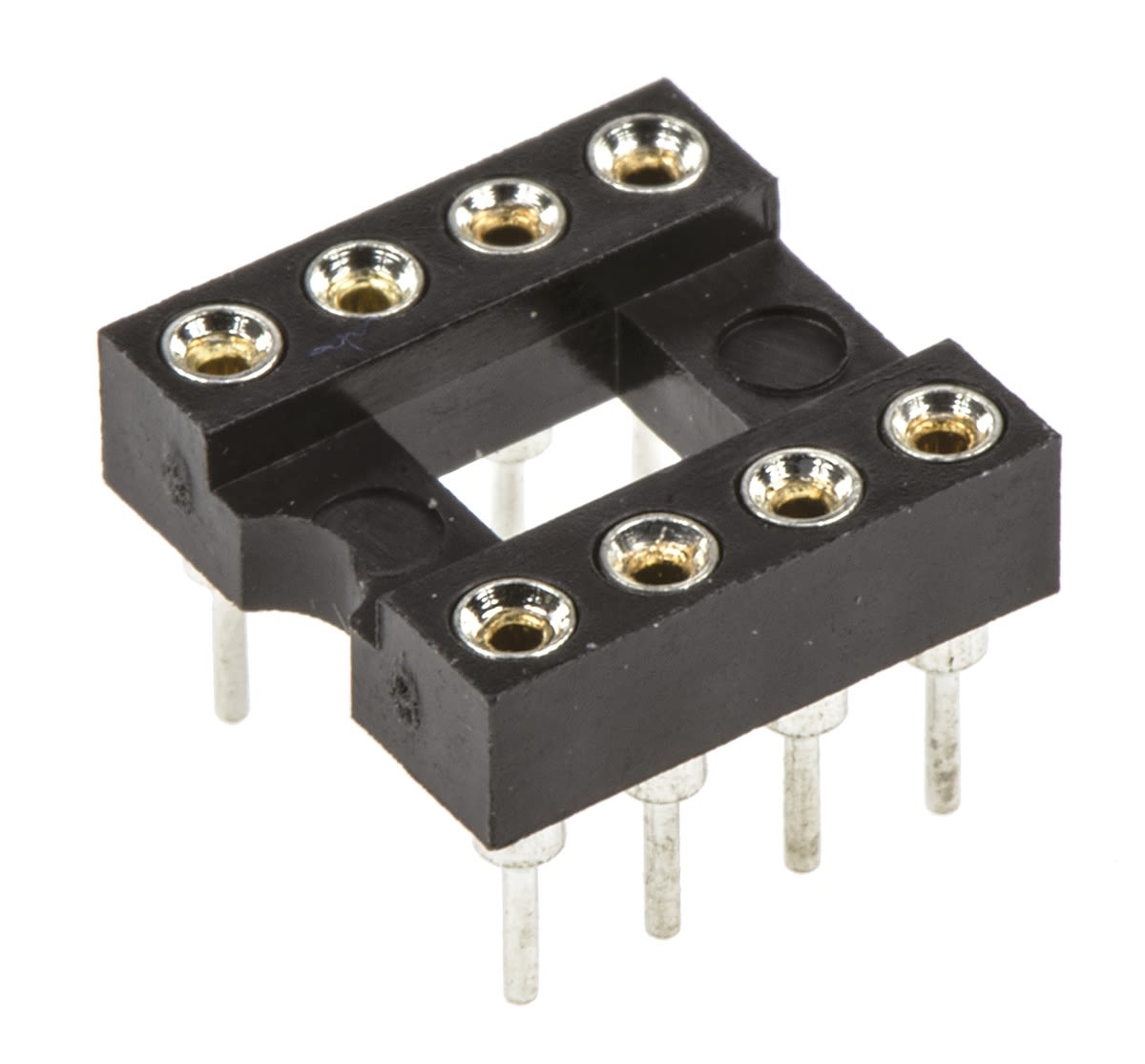 ASSMANN WSW 2.54mm Pitch Vertical 8 Way, Through Hole Turned Pin Open Frame IC Dip Socket, 3A