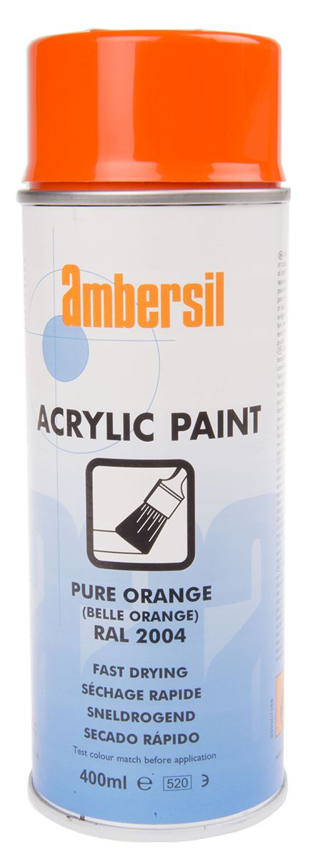 Ambersil 400ml Orange Gloss Spray Paint