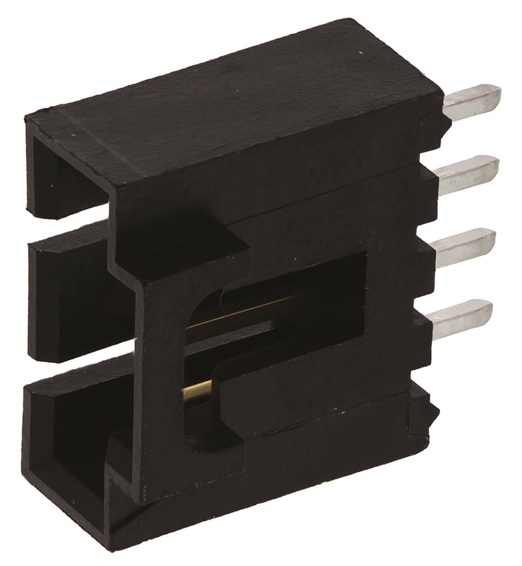 Molex, SL, 70543, 4 Way, 1 Row, Straight PCB Header
