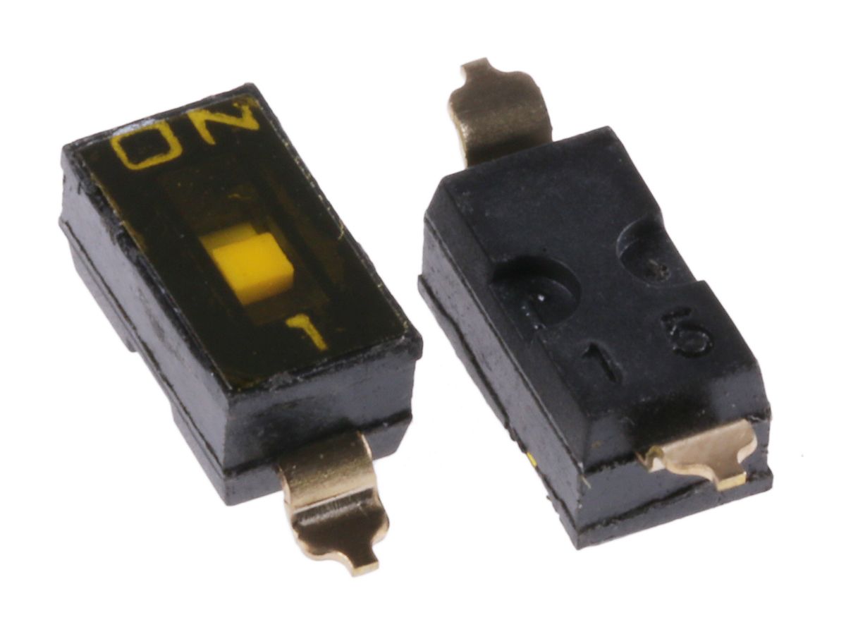A6S1102H 1 Way Surface Mount DIP Switch SP RS
