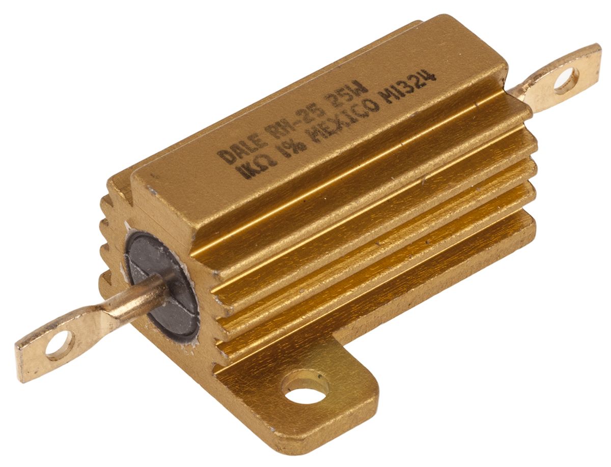 Vishay, 1kΩ 25W Wire Wound Chassis Mount Resistor RH0251K000FE02 ±1 RS