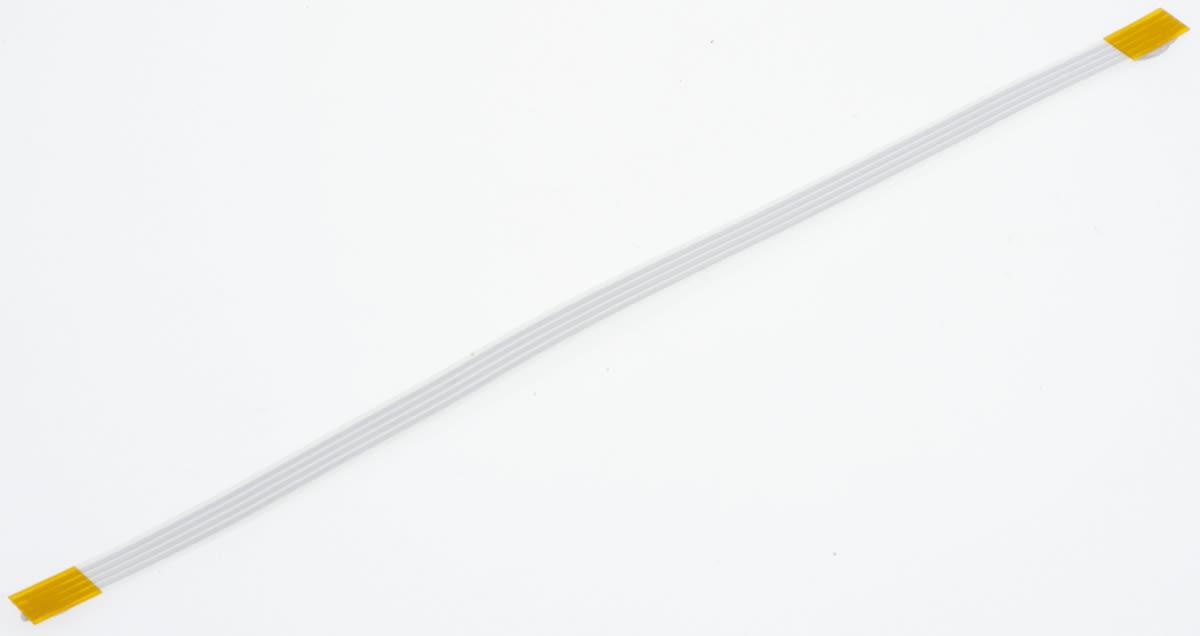 Molex 1mm 4 Way Flat Ribbon Cable, Grey Sheath, 152mm Length