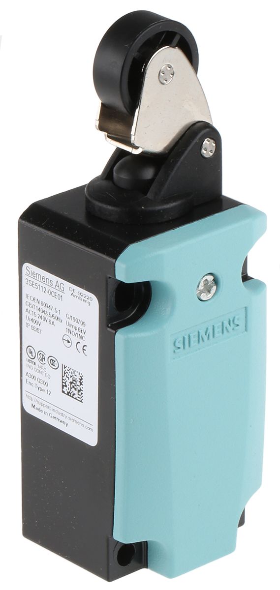 Siemens Roller Lever Limit Switch, NO/NC, IP66, IP67, Metal Housing, 400V ac Max, 24 V 6A Max