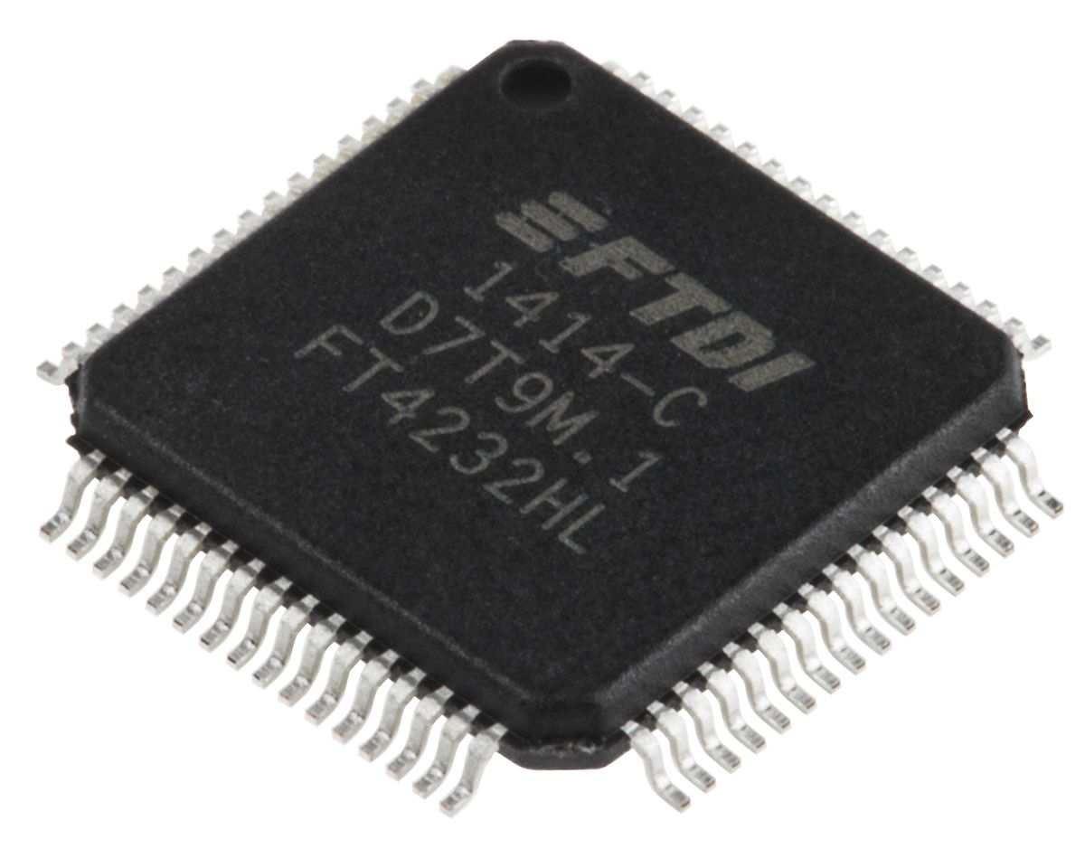 FTDI Chip FT4232HL, USB Controller, 64-Pin LQFP