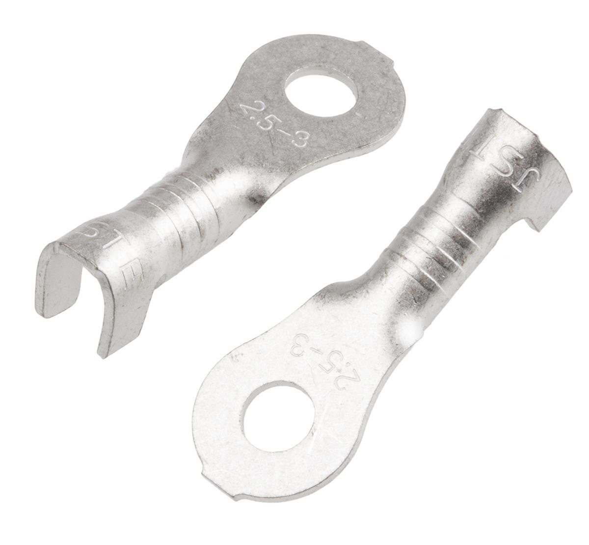 LRB2.5TM3 JST, LRB Uninsulated Ring Terminal, M3 Stud Size, 1mm² to