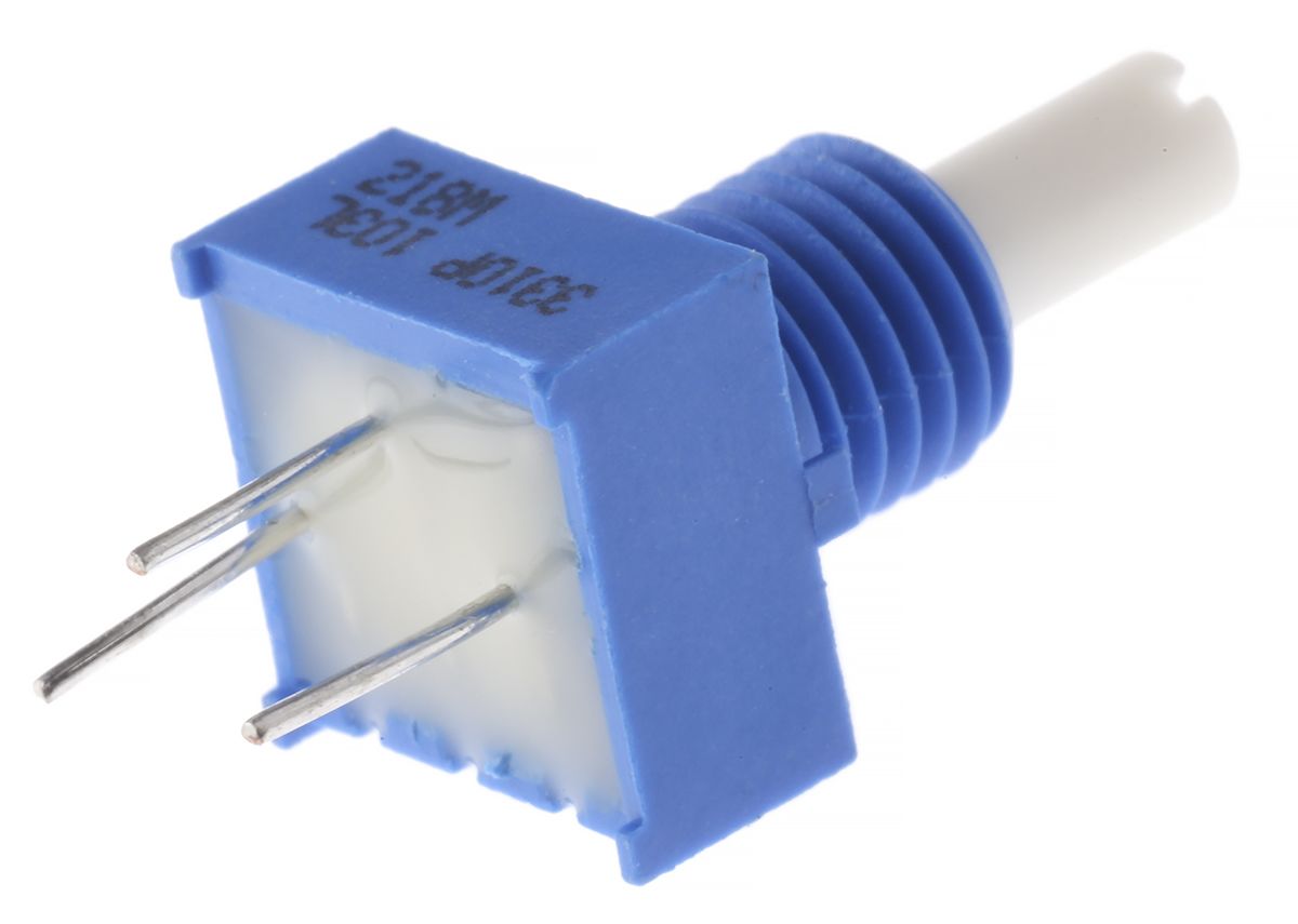 Bourns 10kΩ Rotary Potentiometer 1Gang, Panel Mount (Through Hole