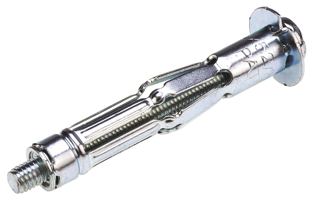 RawlPlugINTERSET Spreizdübel Typ Erweiterter Hohlraumdübel, Ø 10mm L. 52mmPozidriv, mit Linsenkopf-Schraube Stahl für