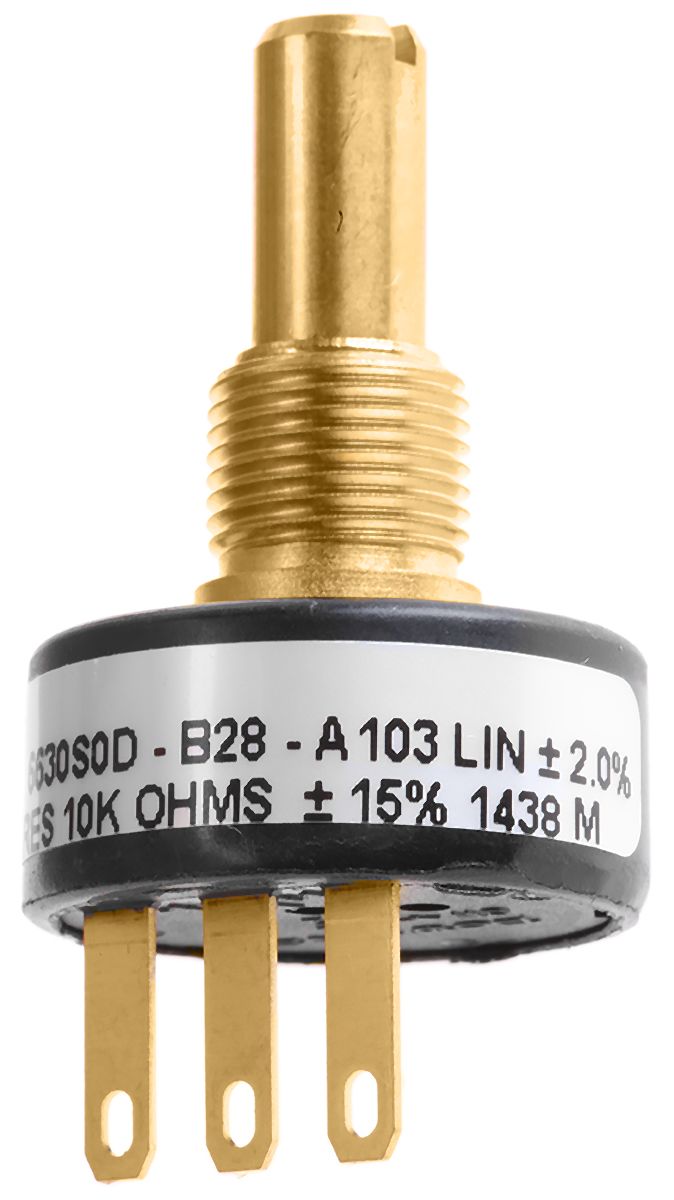 Bourns 10kΩ Rotary Potentiometer ContinuousTurns 1Gang Panel Mount