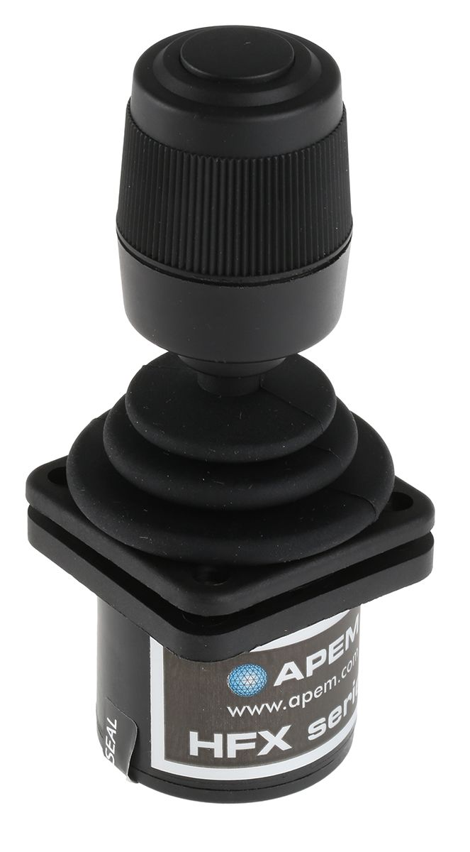 HFX44S12 Apem 3Axis Joystick Switch Button, Hall Effect, IP65 RS