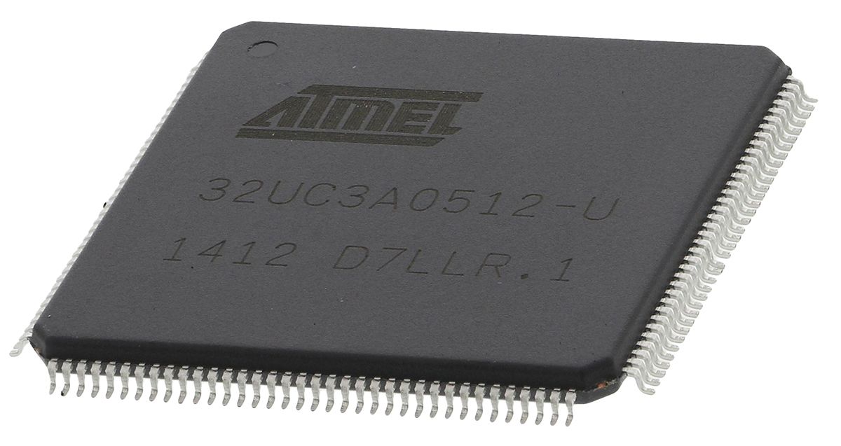Atmel AT32UC3A0512-ALUT, 32bit AVR Microcontroller, AT32, 66MHz, 512 kB ...
