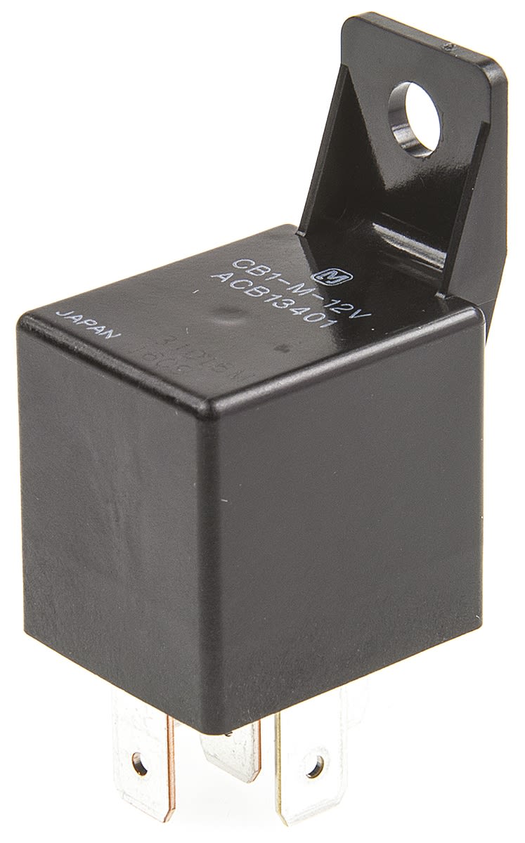 CB1M12V Panasonic Panel Mount Automotive Relay, 12V dc Coil Voltage