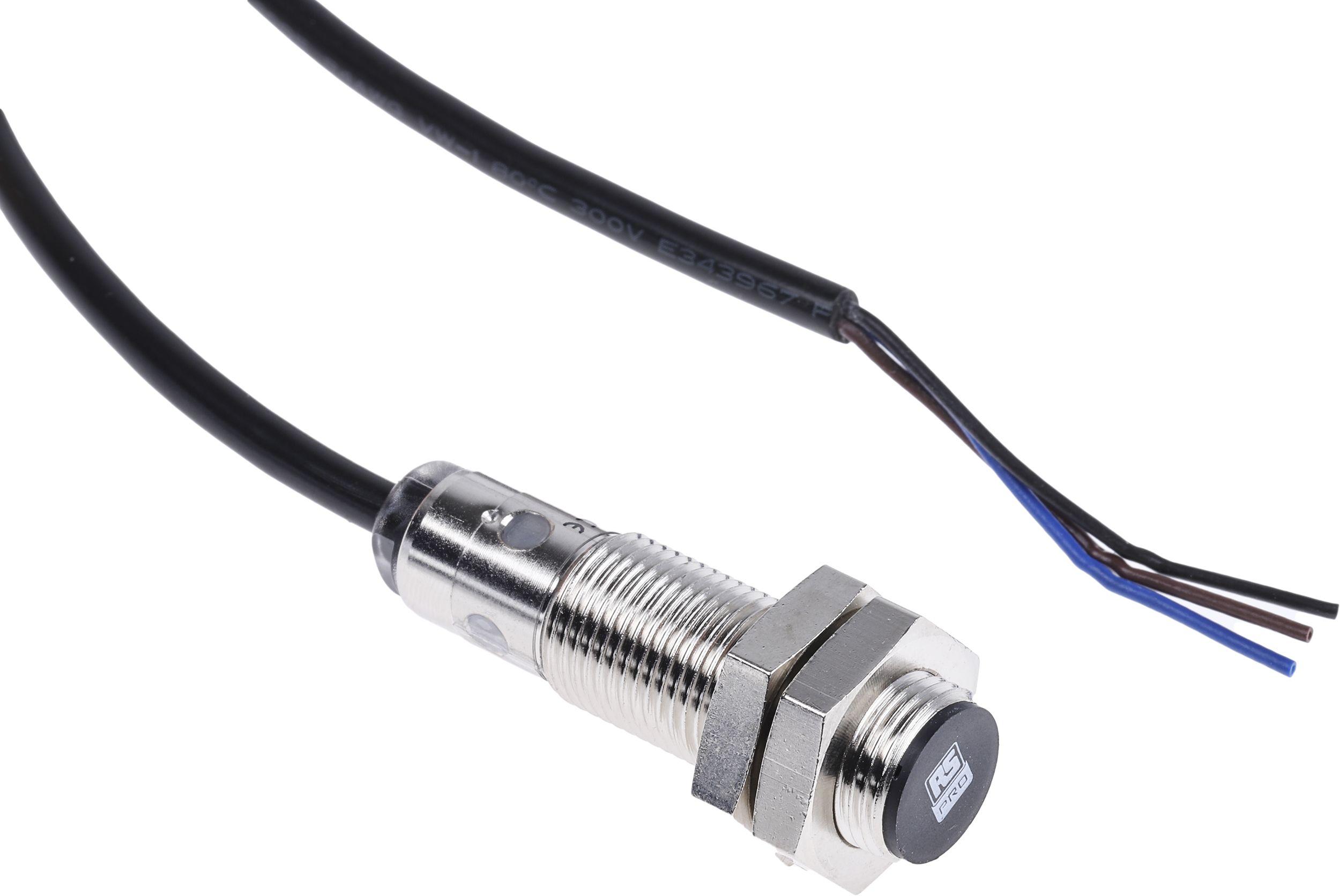 RS PRO Inductive Barrel-Style Proximity Sensor, M12 x 1, 2 mm Detection, NPN Normally Closed Output, 10 → 30 V