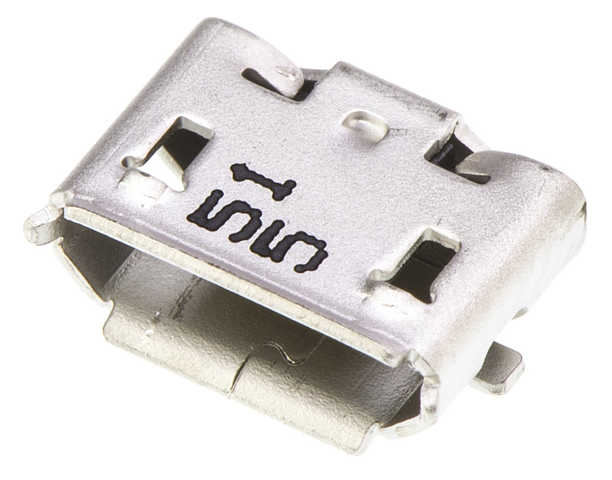 Conector USB Molex 47346-0001, Hembra, , 1 puerto puertos, Ángulo de 90° , Montaje Superficial, Versión 2.0, 30 V, 1.8A