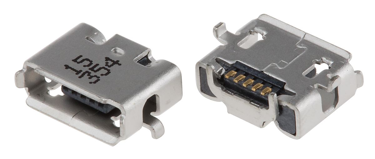 Conector USB Molex 47590-0001, Hembra, , 1 puerto puertos, Ángulo de 90° , Montaje Superficial, Versión 2.0, 30 V,