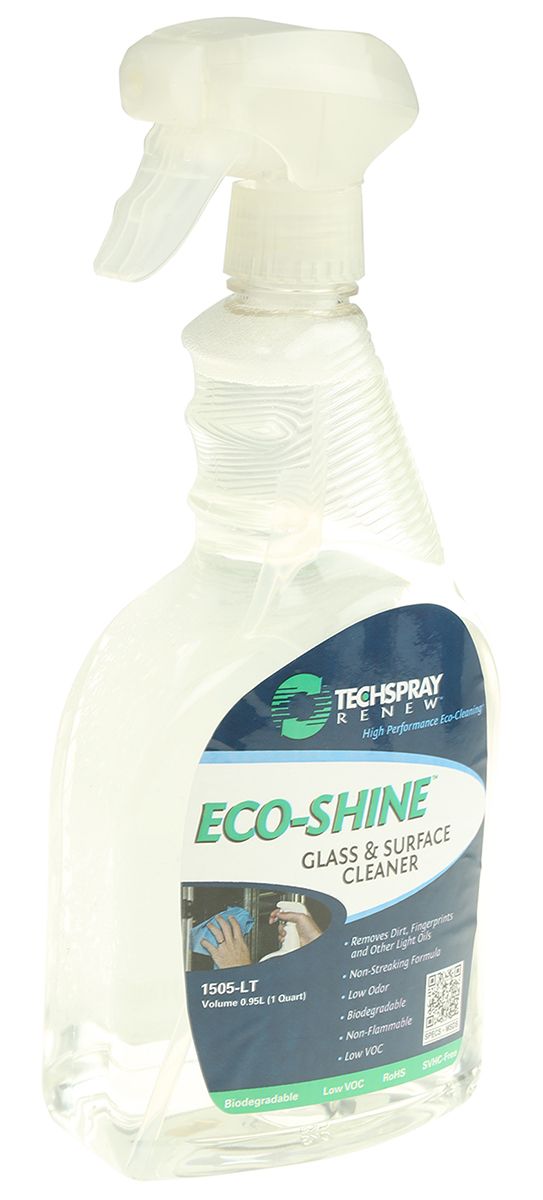 Techspray Eco-Shine Glass Cleaner 950 ml Bottle