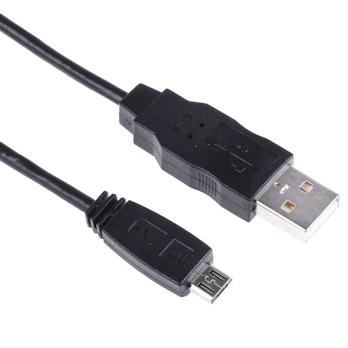 Molex Male USB A to Male Micro USB B  Cable, USB 2.0, 1m