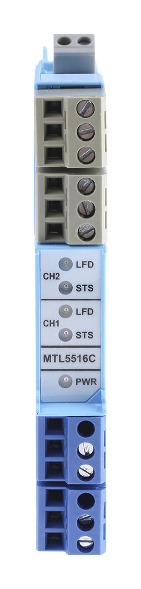 MTL 2 Channel Zener Barrier, Switch/Proximity Detector Interface, NAMUR Sensor, Switch Input, Relay Output, ATEX