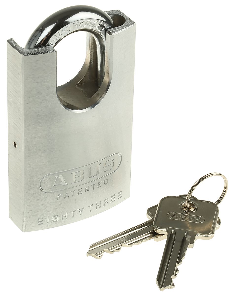 83CS/50 | ABUS Key Weatherproof Steel Heavy Duty Padlock, 10mm Shackle ...