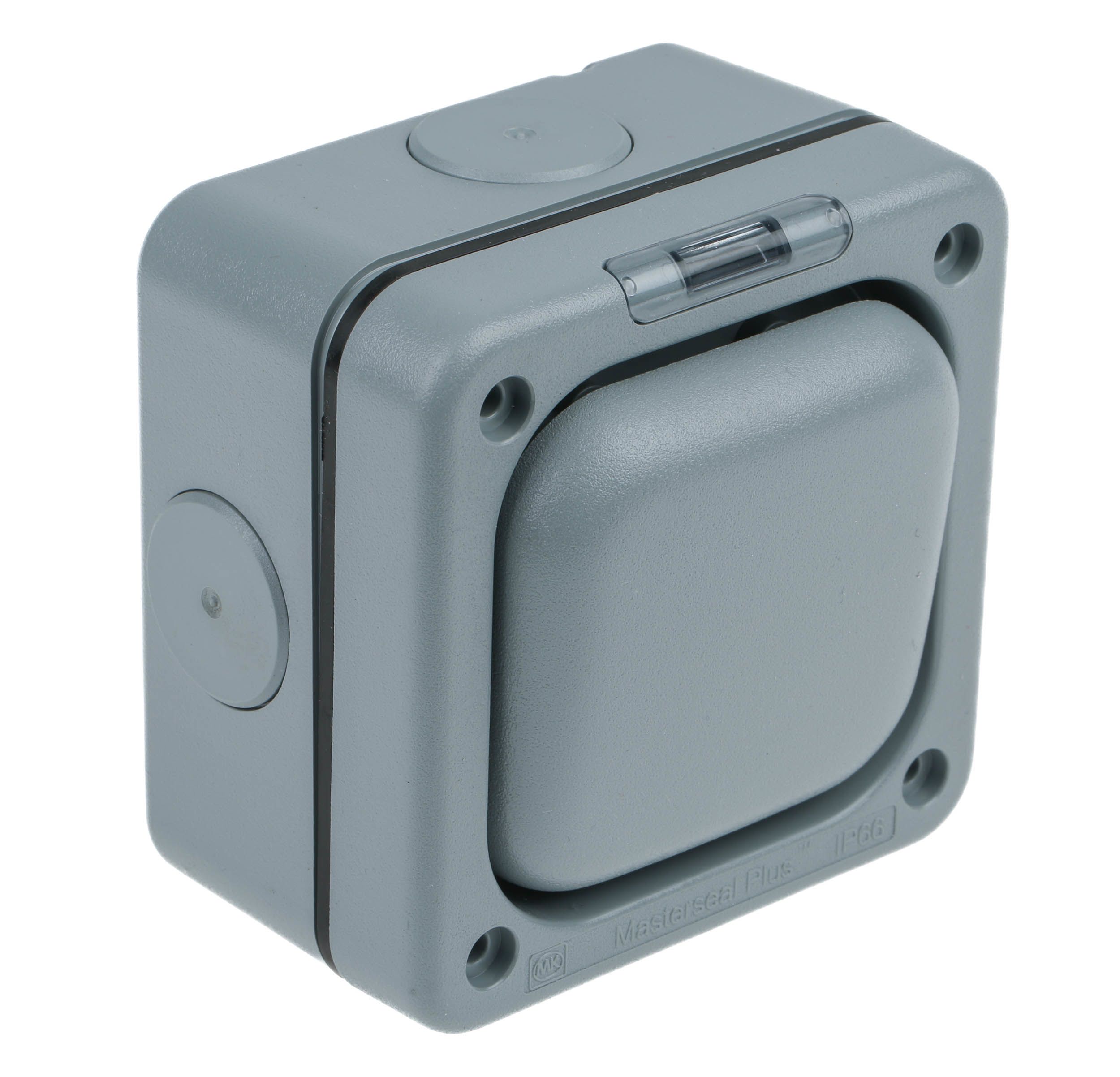 K56401GRY | MK Electric Grey Rocker Light Switch, 2 Way, 1 Gang ...