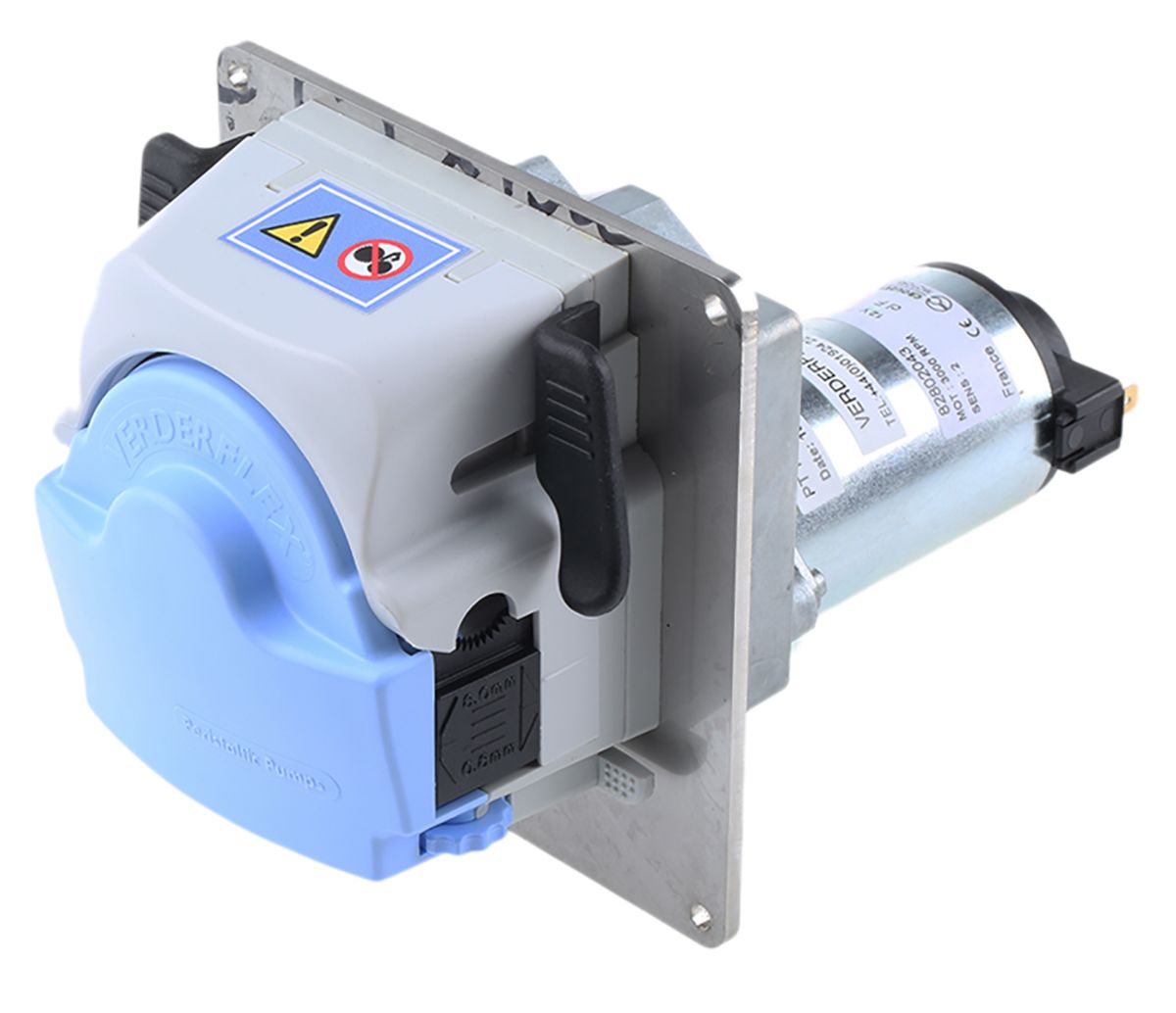 Verderflex Peristaltic Electric Operated Positive Displacement Pump, 0.375L/min, 1 bar, 12 V dc