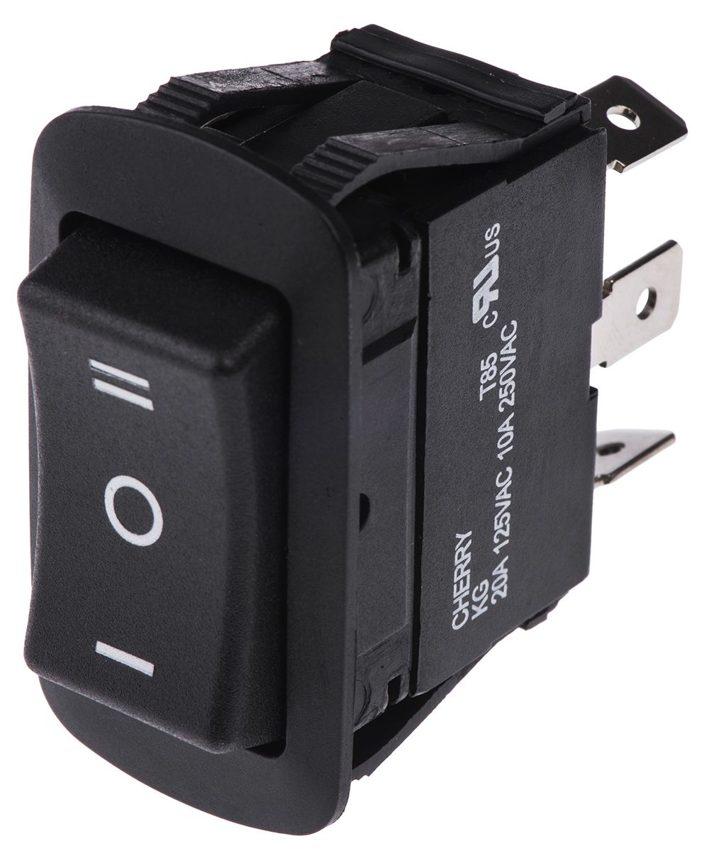 KGC2CNB1BBN ZF Single Pole Double Throw (SPDT), OnOffOn Rocker