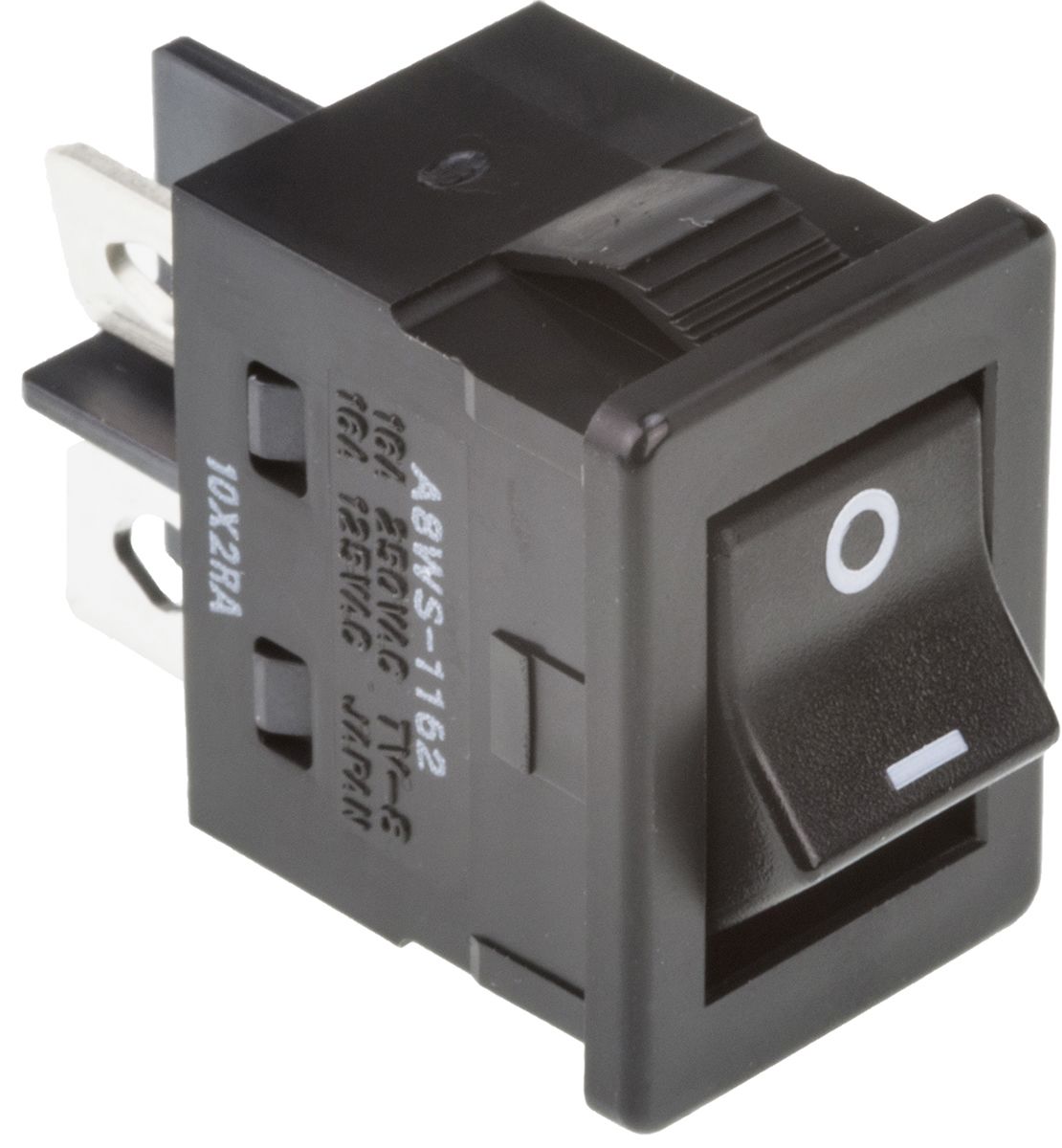 A8WS1162 Omron Single Pole Single Throw (SPST), OnNoneOff Rocker