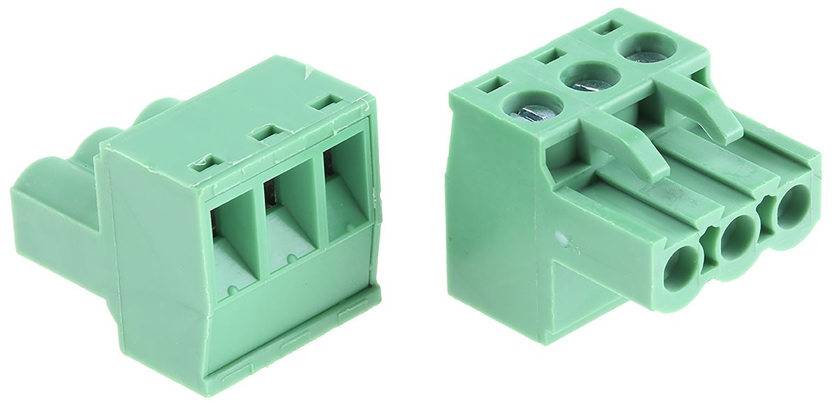 20020006G031B01LF Amphenol FCI 3Way NonFused Terminal Block, 12A