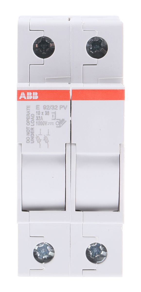 Interruptor seccionador de fusibles ABB, 32A Protegido por fusible, 2P, Fusible 10 x 38mm System pro M Compact E 90 PV