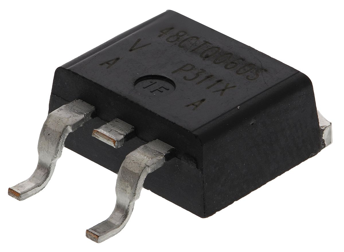 Vishay 60V 20A, Dual Schottky Diode, 3Pin D2PAK VS48CTQ060SPBF RS