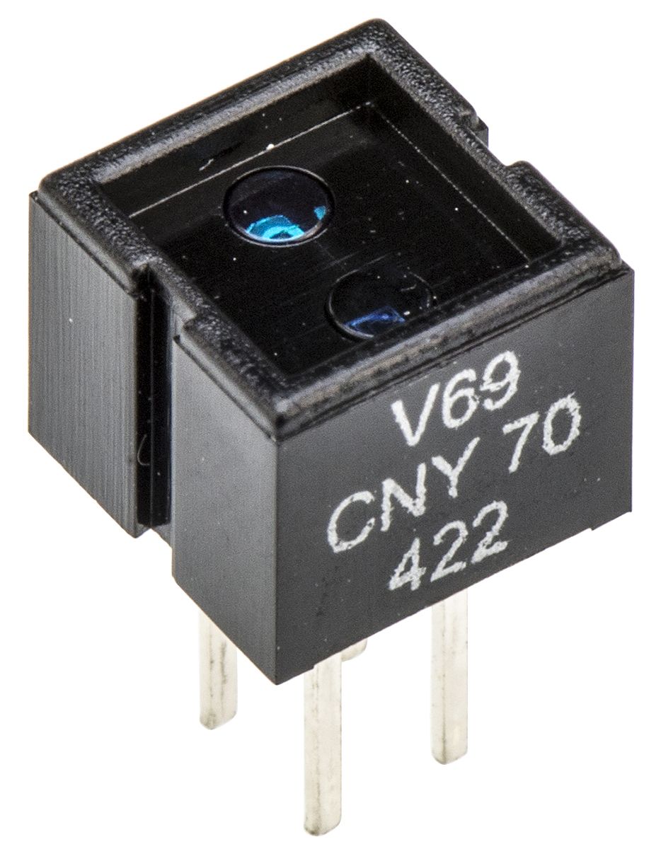 CNY70 Vishay, Through Hole Reflective Optical Sensor, Phototransistor Output