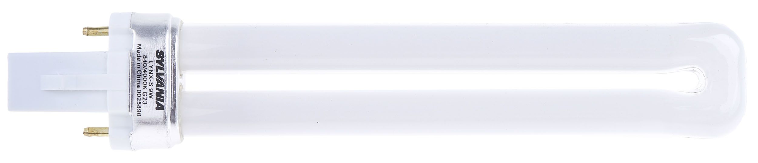 Sylvania Kompaktleuchtstofflampen, 9 W, G23, 4000K, Stick, Kaltweiß, D.=28mm