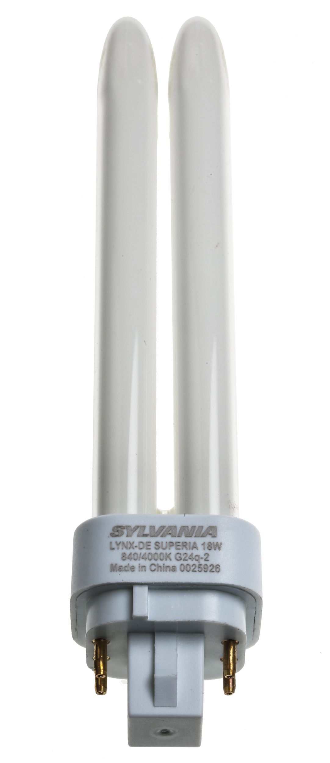 G24q-2 Stick Shape CFL Bulb, 18 W, 4000K, Cool White Colour Tone