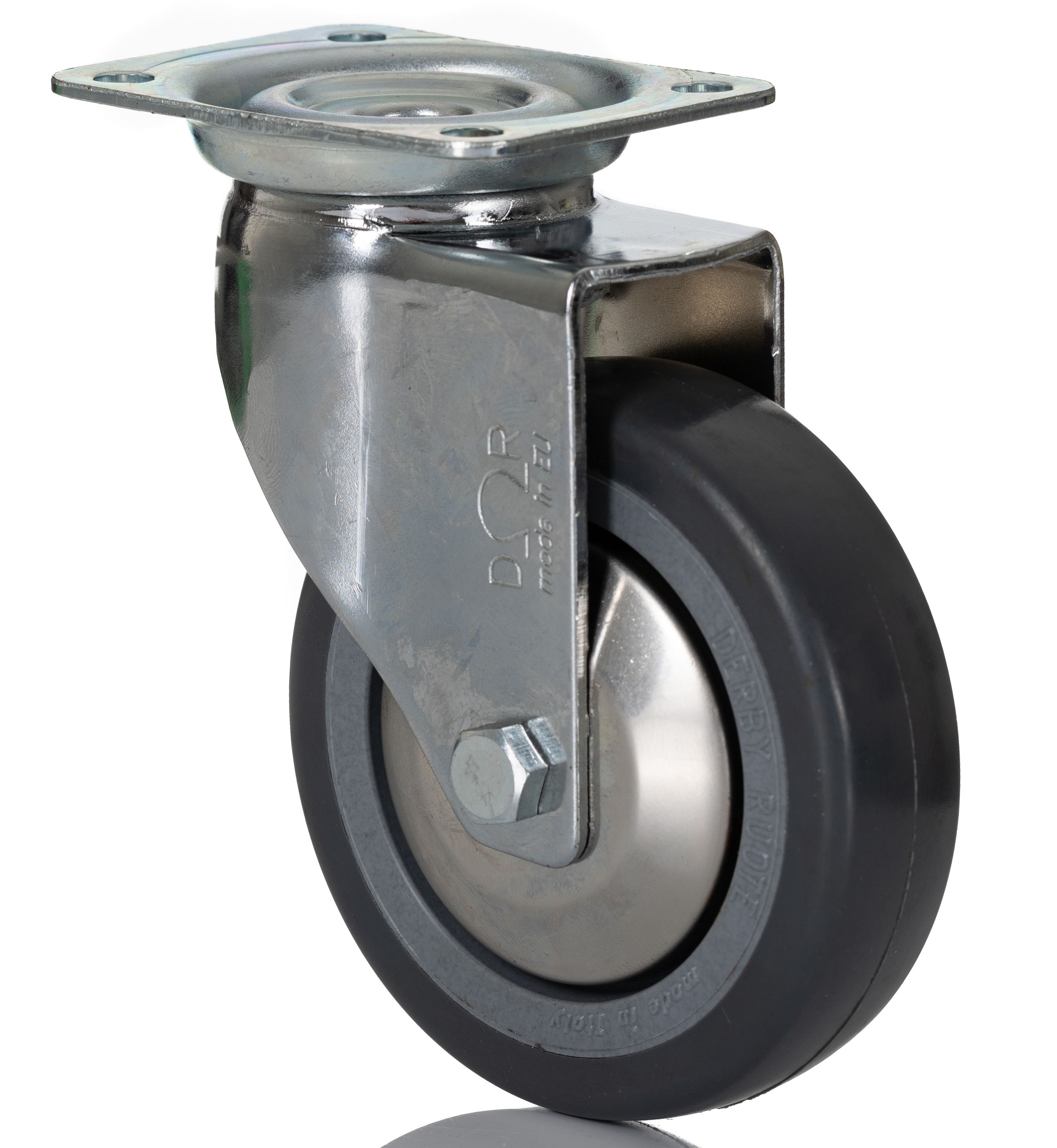 RS PRO Swivel Castor Wheel, 50kg Capacity, 80mm Wheel