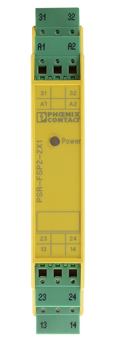 Phoenix Contact PSR-SPP- 24DC/FSP2/2X1/1X2 Series Safety Relay, 24V dc, 3 Safety Contact(s)