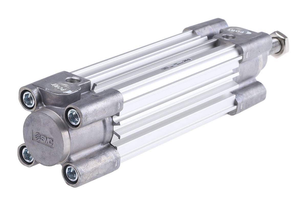 SMC Pneumatic Profile Cylinder - 32mm Bore, 80mm Stroke, CP96 Series, Double Acting