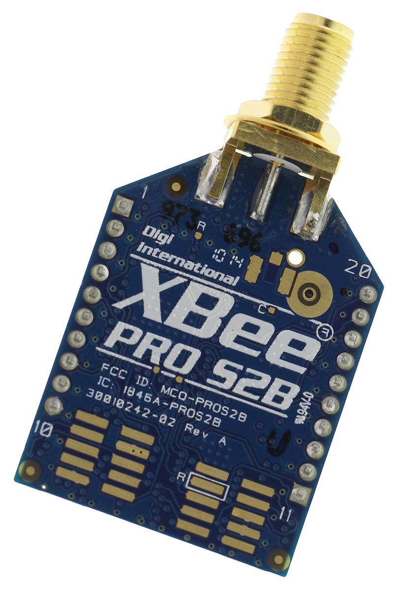 Digi International Xbee ZigBee Module, +10dBm, ADC, DIO, UART Serial, WPAN