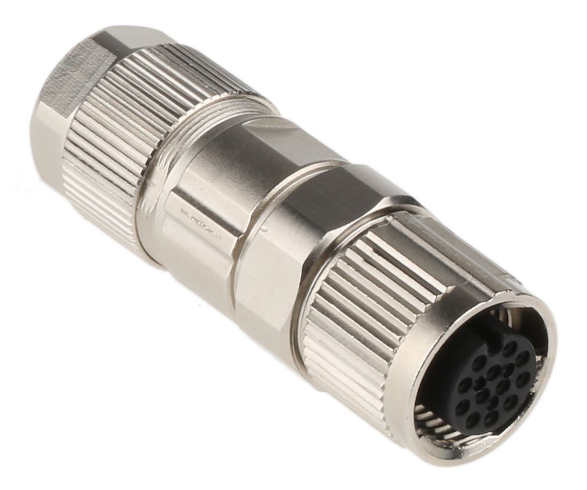 Phoenix Contact SACC-FS-12PCON SCO Cable Mount Connector, 12 Contacts, M12 Connector, Socket