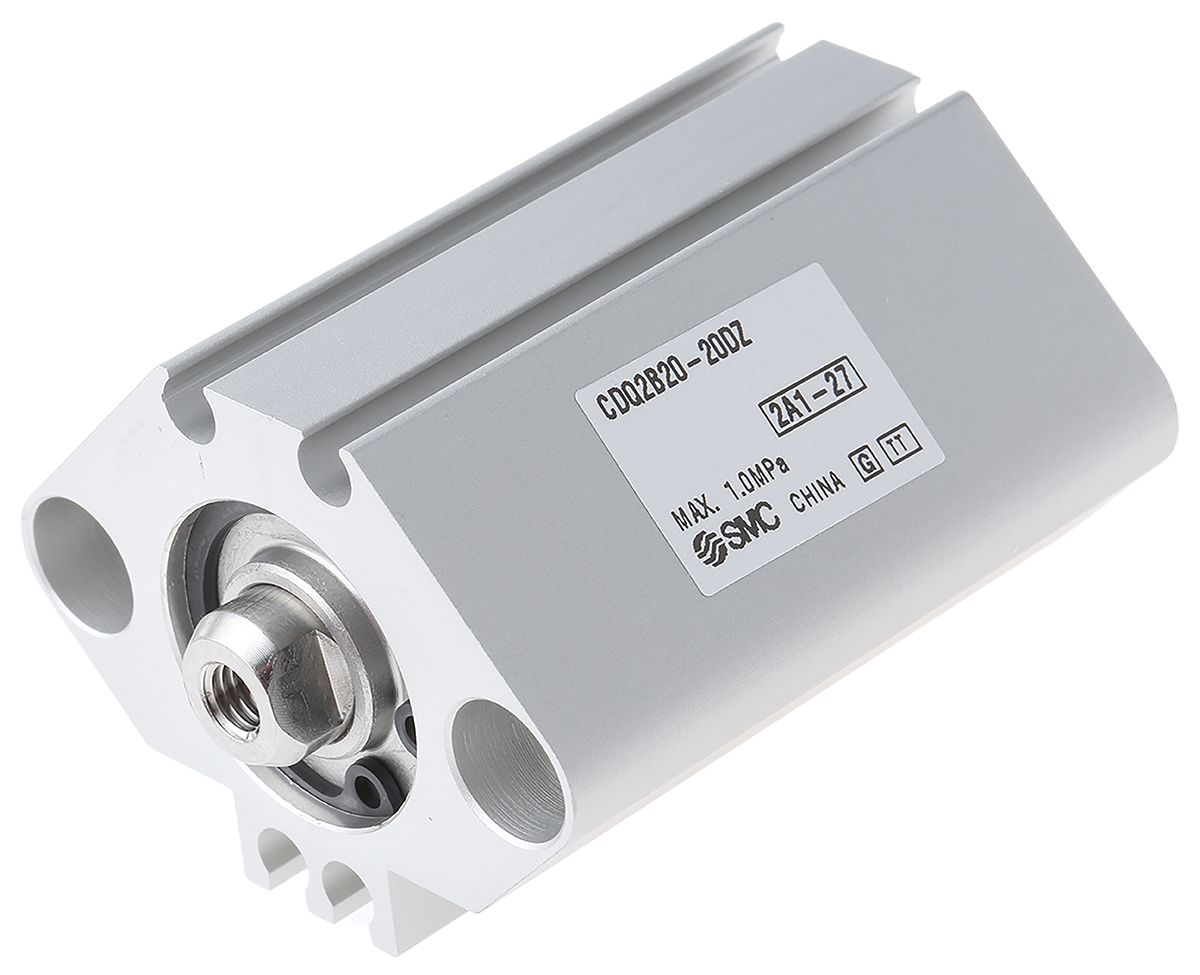 CDQ2B20-20DZ | SMC Pneumatic Compact Cylinder - 20mm Bore, 20mm Stroke ...