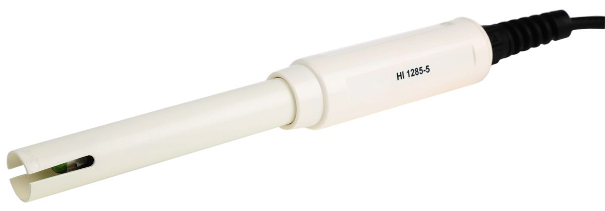 Hanna Instruments PP Conductivity, pH pH Analysis Electrode, 0 to +60 °C, 0 to 12 pH, DIN Interface